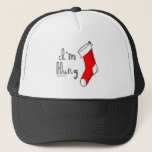 I'm Hung Trucker Hat<br><div class="desc">Holiday Humour T-shirts and Apparel Funny Holiday Gear: T-shirts,  Hoodies,  Stickers,  Buttons,  and gifts.</div>
