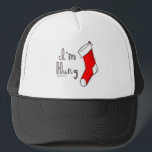 I'm Hung Trucker Hat<br><div class="desc">Holiday Humour T-shirts and Apparel Funny Holiday Gear: T-shirts,  Hoodies,  Stickers,  Buttons,  and gifts.</div>