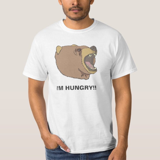 I'm Hungry Grizzly T-Shirt (Front)