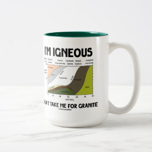 I'm Igneous Don't Take Me For Granite Two-Tone Coffee Mug