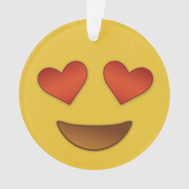 I'm in like with you emoji ornament (Front)