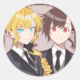 I'm In Love With The Villainess   Rae and Claire  Classic Round Sticker