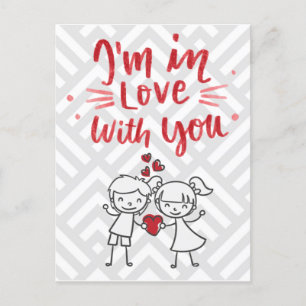 i'm in love with you postcard