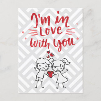 i'm in love with you postcard