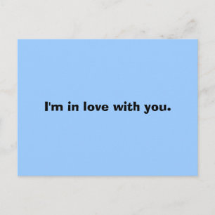 I'm in love with you. postcard