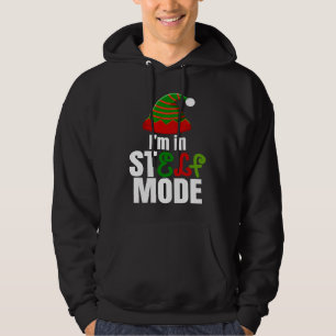 I'm in StELF mode Cute Christmas Elf Hat Elf Chris Hoodie
