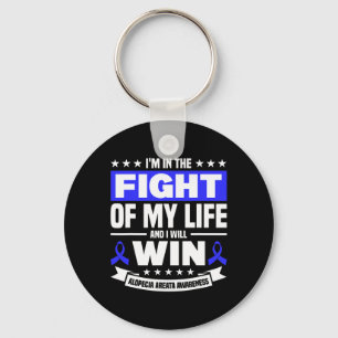 I'm In The Fight Of My Life Support Alopecia Aware Key Ring