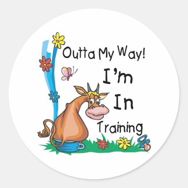 I'm In Training Classic Round Sticker (Front)
