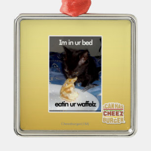 Im in ur bed metal tree decoration