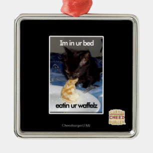 Im in ur bed metal tree decoration