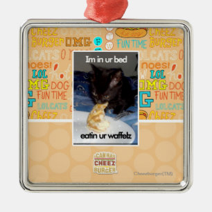 Im in ur bed metal tree decoration