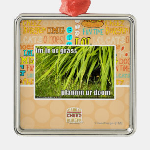 im in ur grass metal tree decoration