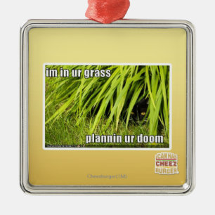 im in ur grass metal tree decoration