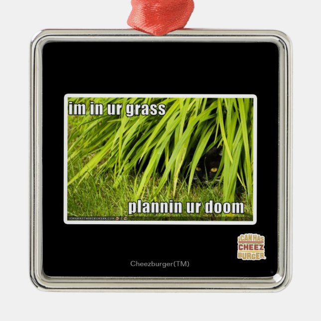 im in ur grass metal tree decoration (Front)