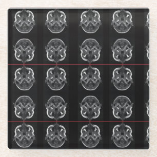 im in your head xray mri scan medical glass coaster