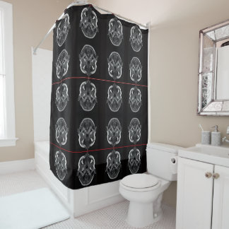 im in your head xray mri scan medical shower curtain