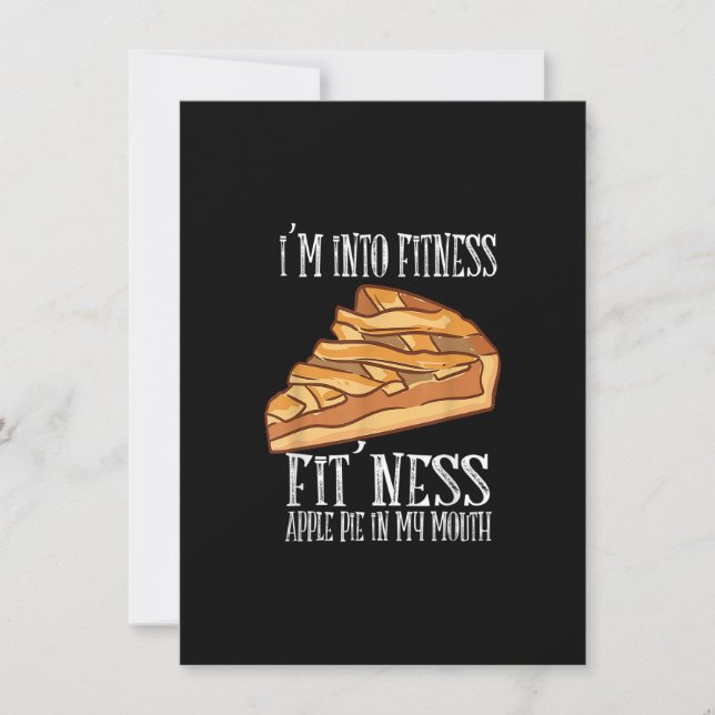 I'm Into Fitness Fit' Ness Apple Pie In My Mouth A Invitation (Front)