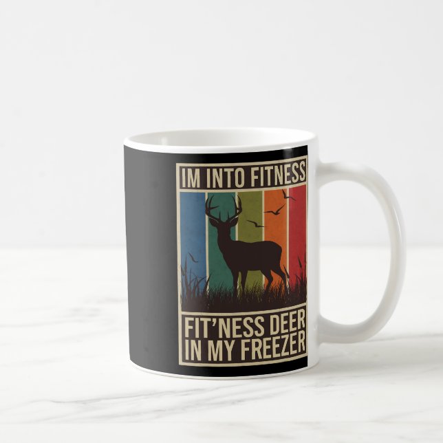 Im Into Fitness Fit Ness Deer Freezer Men Women Hu Coffee Mug (Right)