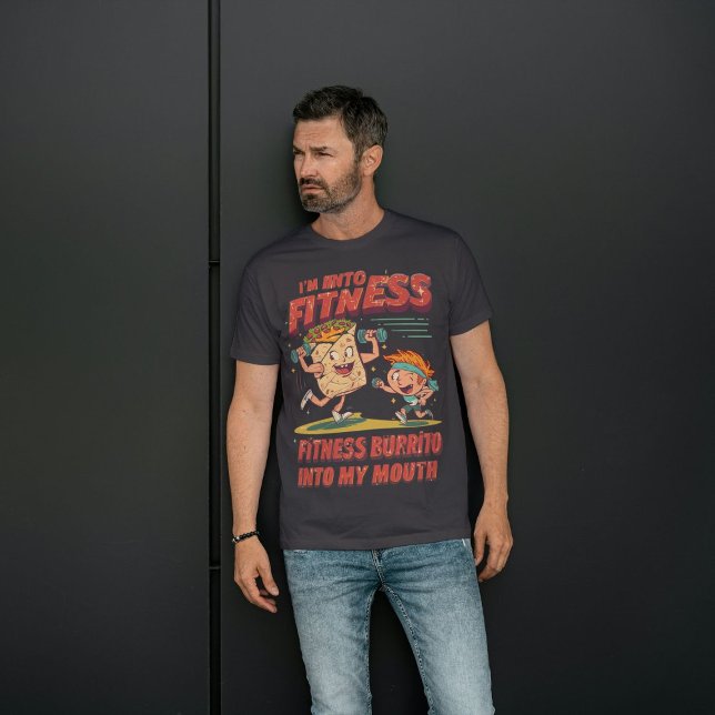I'm Into Fitness Fit'ness Burrito In My Mouth  Tri-Blend Shirt (Creator Uploaded)