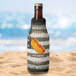 I'm Into Fitness Fit'ness Hotdog In My Mouth Can Bottle Cooler