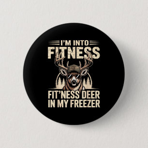 Im Into Fitness Fit'ness My Deer Zer Funny Hunting 6 Cm Round Badge