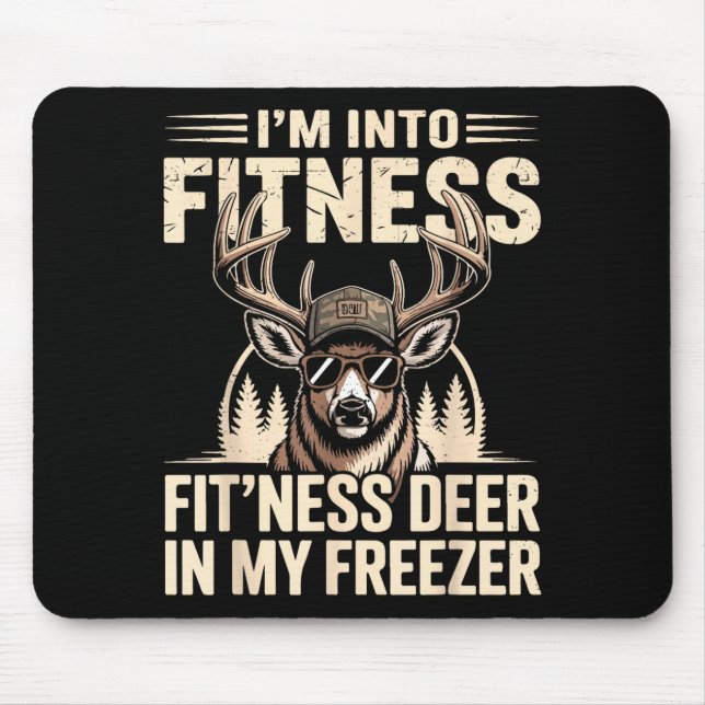 Im Into Fitness Fit'ness My Deer Zer Funny Hunting Mouse Mat (Front)