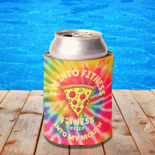 I'm Into Fitness Fit'ness Pizza In My Mouth Can Cooler