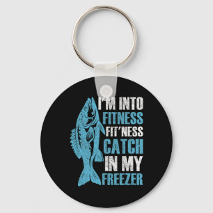 I'm Into Fitness Funny Fishing Fisherman Men Teens Key Ring