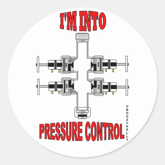 I'm Into Pressure Control,BOP Sticker,Oil,Gas,Rig Classic Round Sticker