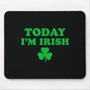 I'm irish, shamrock paddy's day for men women kid mouse mat