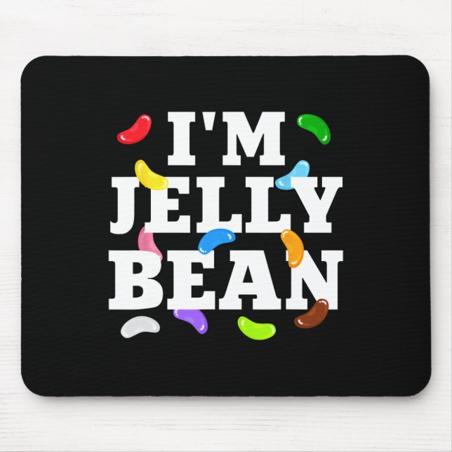 I'm Jelly Bean Halloween Candy Costume  Mouse Mat (Front)