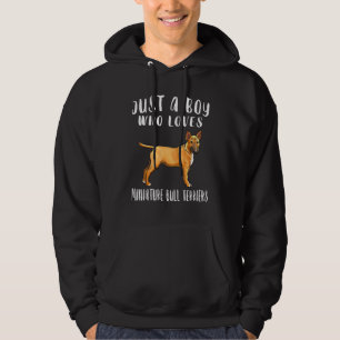 Im Just A Boy Who Loves Miniature Bull Terriers Do Hoodie