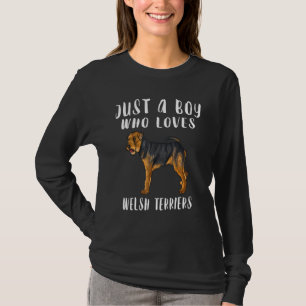 Im Just A Boy Who Loves Welsh Terriers Dog T-Shirt