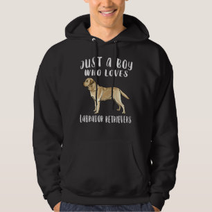 Im Just A Boy Who Loves Yellow Labrador Retriever  Hoodie