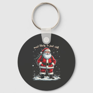 I'm Just a Chill Guy Christmas Santa Chill Guy Key Ring