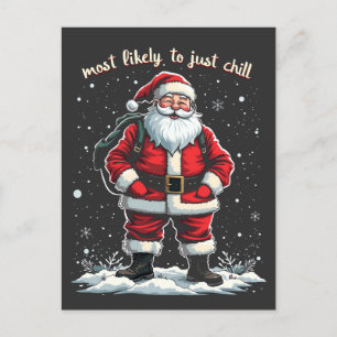 I'm Just a Chill Guy Christmas Santa Chill Guy Postcard