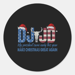 I'm Just A Chill Guy Funny Meme Trump Dance 2024 P Classic Round Sticker