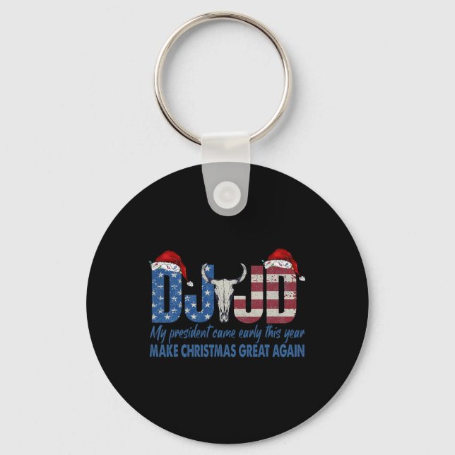 I'm Just A Chill Guy Funny Meme Trump Dance 2024 P Key Ring (Front)