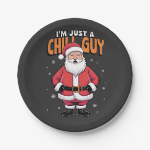 I'm Just a Chill Guy Meme Christmas Funny 2025 Paper Plate