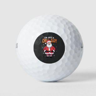 I'm Just a Chill Guy Meme Christmas Funny  Golf Balls