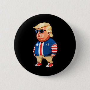 I'm Just A Chill Guys Trump Funny Chill Guy Meme 6 Cm Round Badge