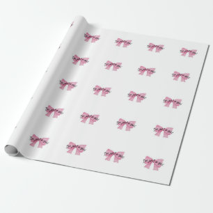 I'm Just A Girl Bow Wrapping Paper Cute Coquette