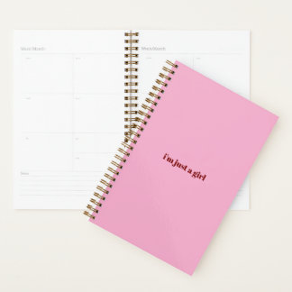 i'm just a girl planner