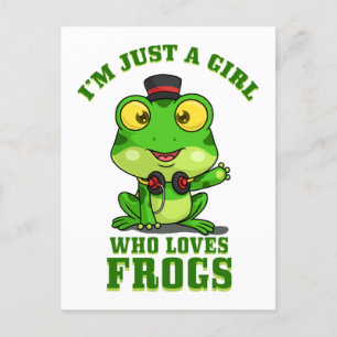 I'm Just A Girl Who Loves Frogs Postcard