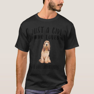 Im Just A Girl Who Loves Grand basset griffon vend T-Shirt