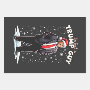 I'm Just a Trump Guy Chill Guy Christmas Santa  Wrapping Paper Sheet