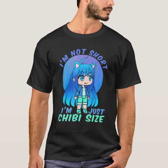 I'm Just Cute Chibi Size Kawaii Anime Funny Manga T-Shirt (Front)