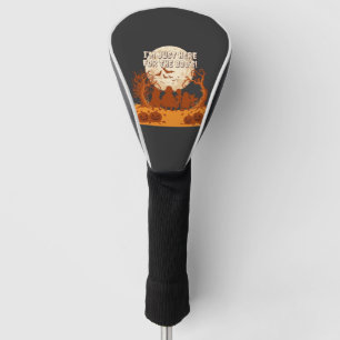 Im Just Here Boos Halloween Kids Silhouette Moon P Golf Head Cover