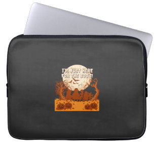Im Just Here Boos Halloween Kids Silhouette Moon P Laptop Sleeve