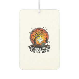 Im Just Here Boss Halloween Ghost Witch Pumpkins_1 Car Air Freshener